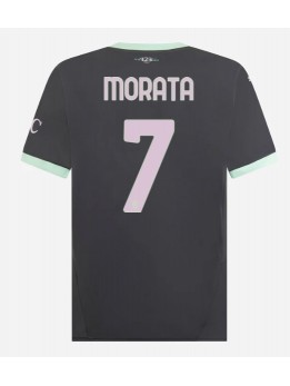 AC Milan Alvaro Morata #7 Ausweichtrikot 2024-25 Kurzarm